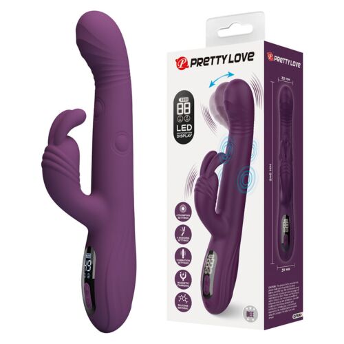 Wibrator Rabbit HIGH TECH DEE z wyświetlaczem LED