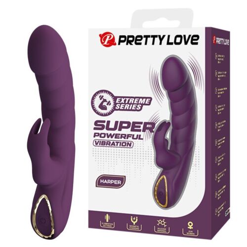 Wibrator Rabbit HIGH TECH PRETTY LOVE HARPER 10 funkcji