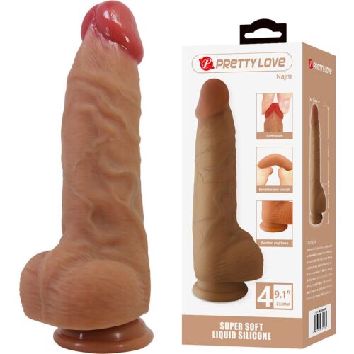 Dildo PRETTY LOVE NAJM z przyssawką 23.2 cm