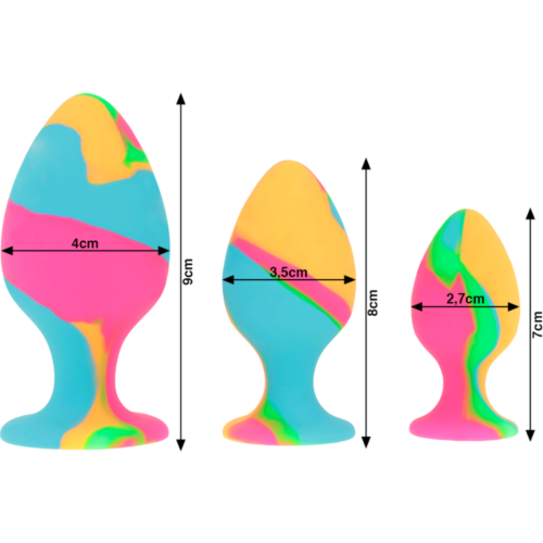 Plug anal INTENSE z designem tie-dye