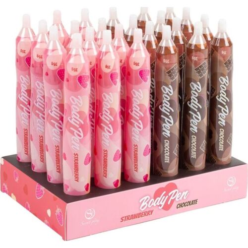 Jadalne pisaki do ciała SECRETPLAY COSMETIC BODY PEN DISPLAY, 24 sztuki