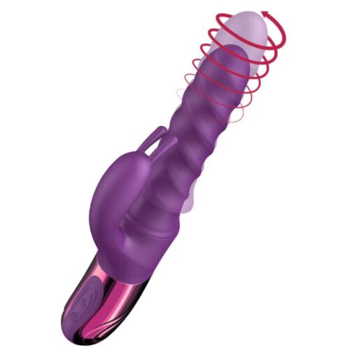 Wibrator Rabbit She.E.O Swirl z podwójną stymulacją