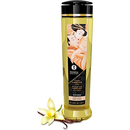 Olejek do masażu SHUNGA Desire 240 ml z wanilią