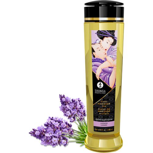 Olejek do masażu SHUNGA Sensation 240 ml z aromatem lawendy