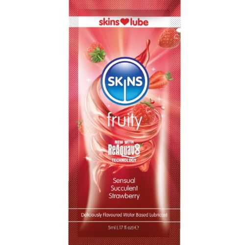 Lubrykant Monodawka SKINS Truskawkowy 5 ml