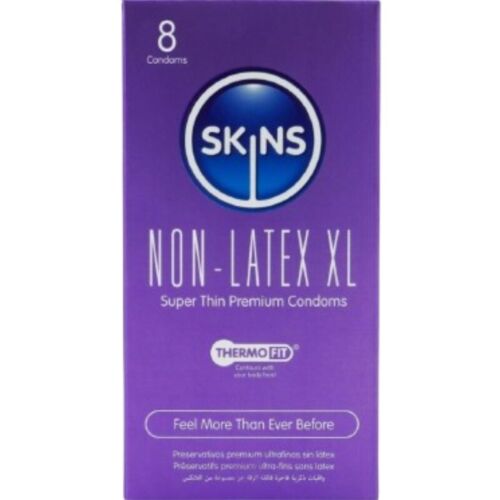 Prezerwatywy SKINS XL bez lateksu 4 sztuki hiperalergiczne