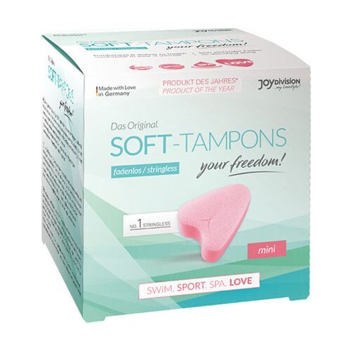 Tampony JOYDIVISION SOFT-TAMPONS MINI LOVE - komfort i dyskrecja