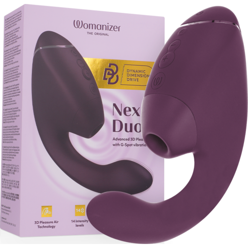 Succionador WOMANIZER Duo Next z 3D Pleasure Air i wibracjami