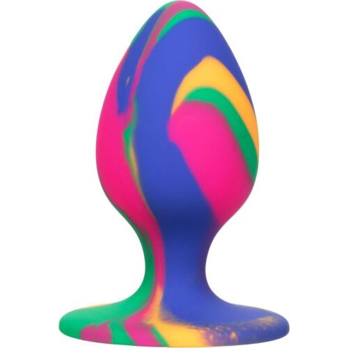 Plug anal CALEXOTICS Cheeky Medium Tie Dye z przyssawką