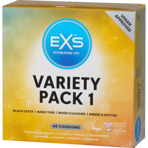 Prezerwatywy Exs Variety Pack 1 z różnorodnymi smakami
