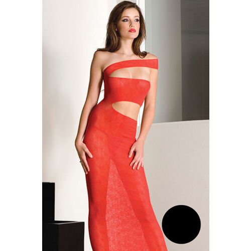 Sukienka długa Music Legs z dekoltem