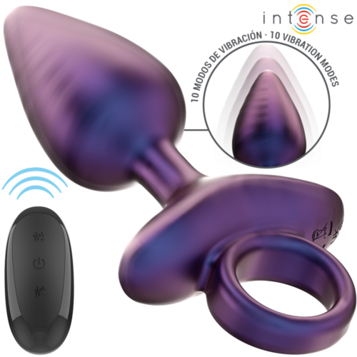 Plug anal INTENSE MICHAEL z kontrolą zdalną i 10 trybami wibracji
