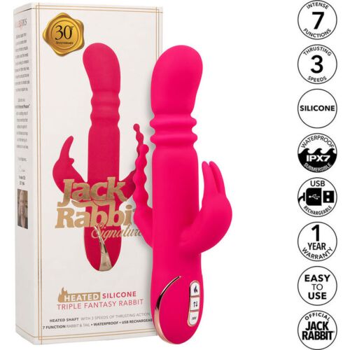 Wibrator Rabbit CALEXOTICS Jack Fantasy z grzanym osią