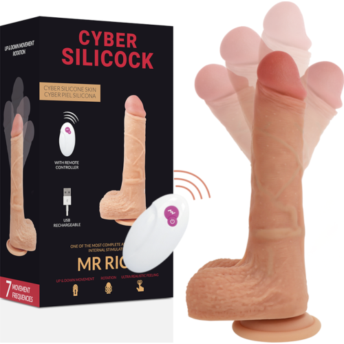 Wibrator CYBER SILICOCK Mr Rick 20.9 cm z kontrolerem