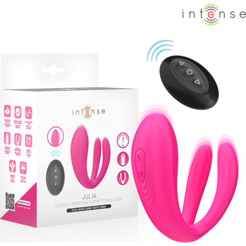 Wibrator Intense Julia z kontrolą zdalną i podwójną stymulacją