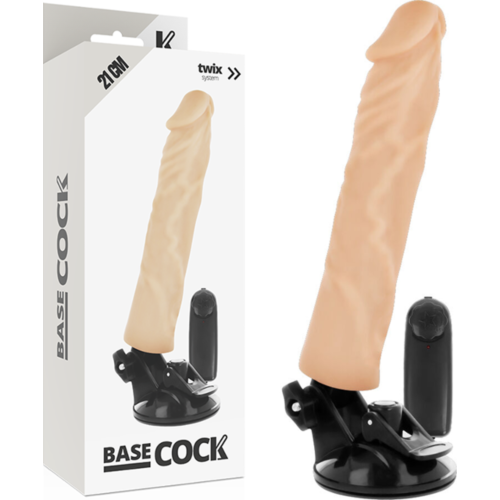 Wibrator realistyczny BASECOCK 21 cm z pilotem