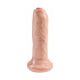 Dildo King Cock 15 cm z ruchomym prepuciem dla lepszych doznań