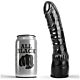Dildo All Black 20 cm realistyczne, wygięte