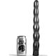 Dildo anal ALL BLACK 32 cm — falisty i giętki