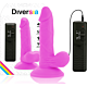 Dildo DIVERSIA 17 cm z wibracją i elastyczną konstrukcją