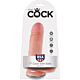 Dildo KING COCK 7 z kulkami 17.8 cm