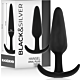 Korek analny BLACK&SILVER Hansel silikonowy