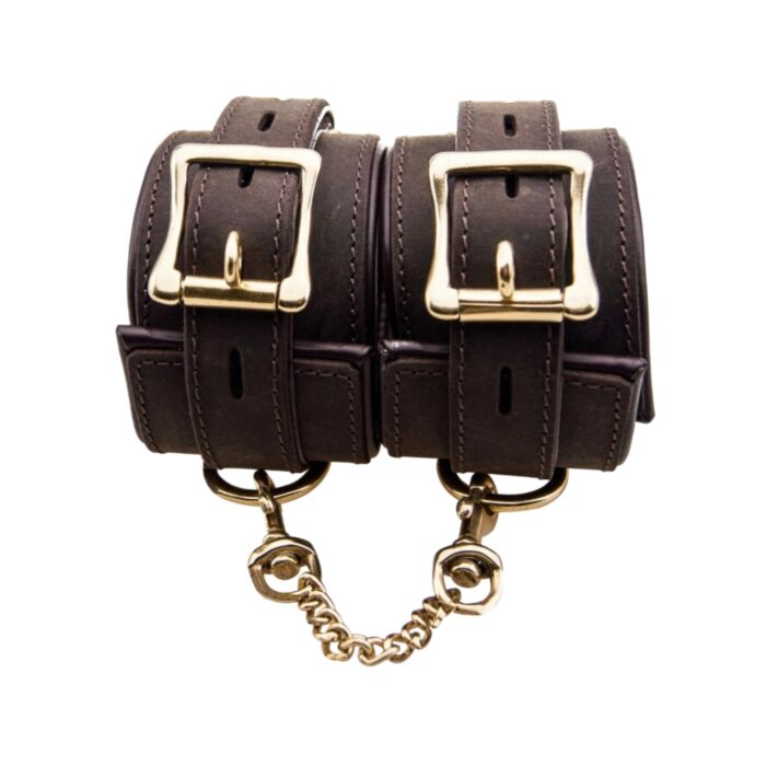 Uprząż Bound Nubuck Leather Wrist Restraints na nadgarstki Uprząż Bound Nubuck Leather Wrist Restraints na nadgarstki
