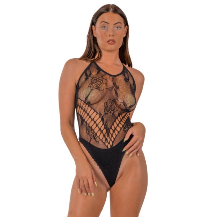 Body Lace LJ Halterneck z koronką i zmysłowym tyłem Body Lace LJ Halterneck z koronką i zmysłowym tyłem