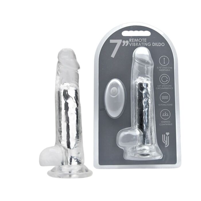 Dildo Loving Joy 7 Inch z pilotem i wibracjami Dildo Loving Joy 7 Inch z pilotem i wibracjami