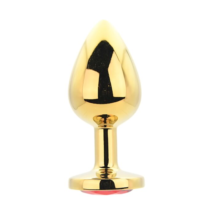 Plug analny Toosh Metal Butt Plug Large Stone z ozdobną podstawą Rojo Plug analny Toosh Metal Butt Plug Large Stone z ozdobną podstawą Rojo