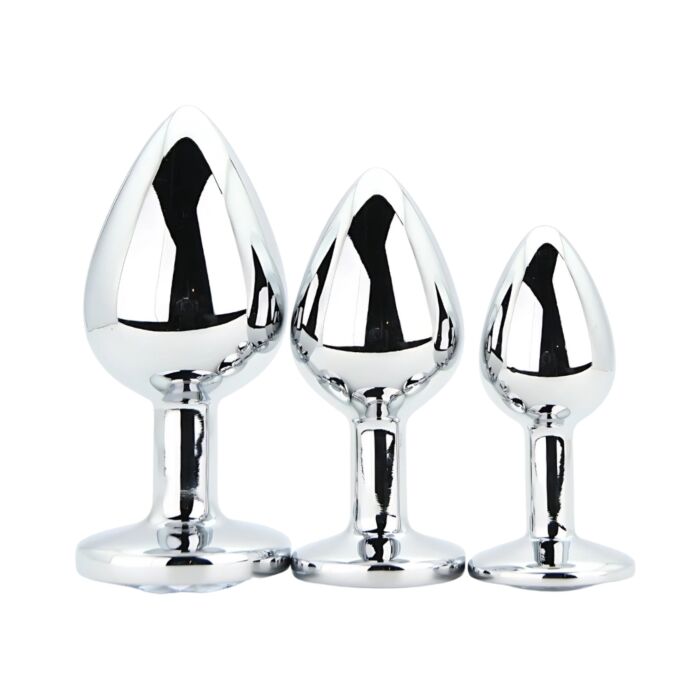 Butt Plug Toosh Zestaw 3 Rozmiary Clear Stone Butt Plug Toosh Zestaw 3 Rozmiary Clear Stone