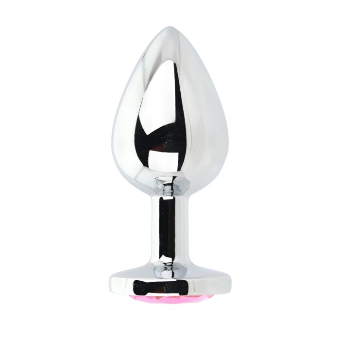 Plug analny Toosh Metal Butt Plug Large Stone z ozdobną podstawą Rosa Plug analny Toosh Metal Butt Plug Large Stone z ozdobną podstawą Rosa
