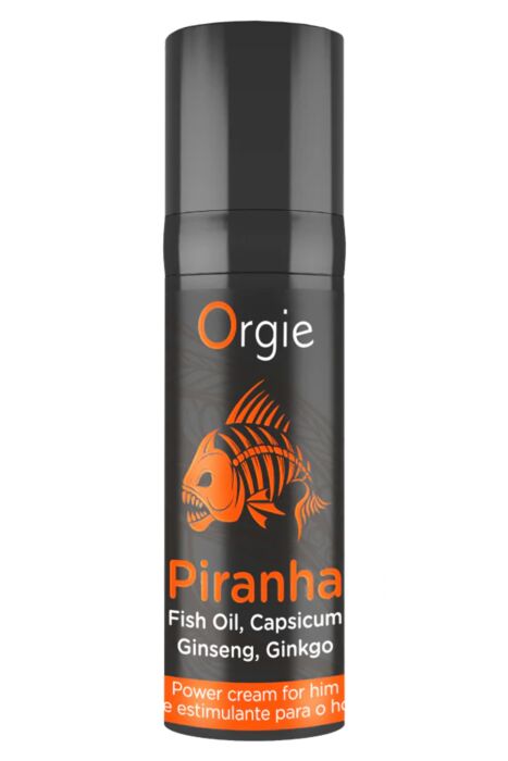 Krem stymulujący Orgie PIRANHA 15 ML z ciepłem i chłodem Krem stymulujący Orgie PIRANHA 15 ML z ciepłem i chłodem