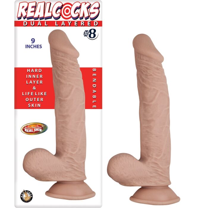 Dildo Nasstoys RealCocks Dual Layer 9" elastyczne Dildo Nasstoys RealCocks Dual Layer 9" elastyczne
