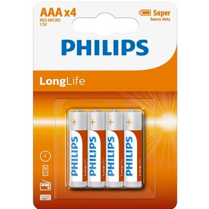 Baterie AAA Philips 4 Pack Baterie AAA Philips 4 Pack