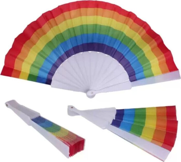 Abanico PRIDE - Tkanina z flagą LGBT