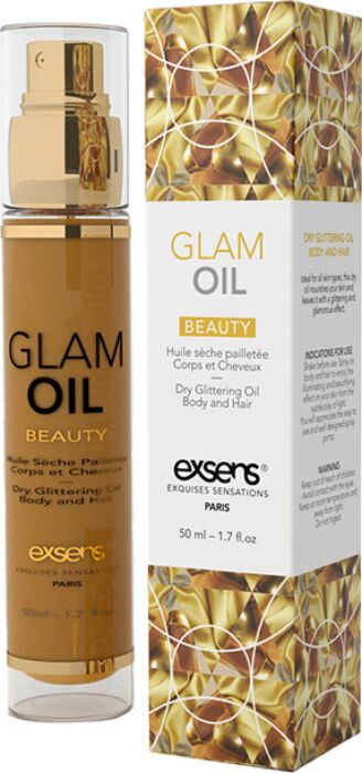 Olejek do ciała Exsens Glam Oil 50 ml z złotym blaskiem