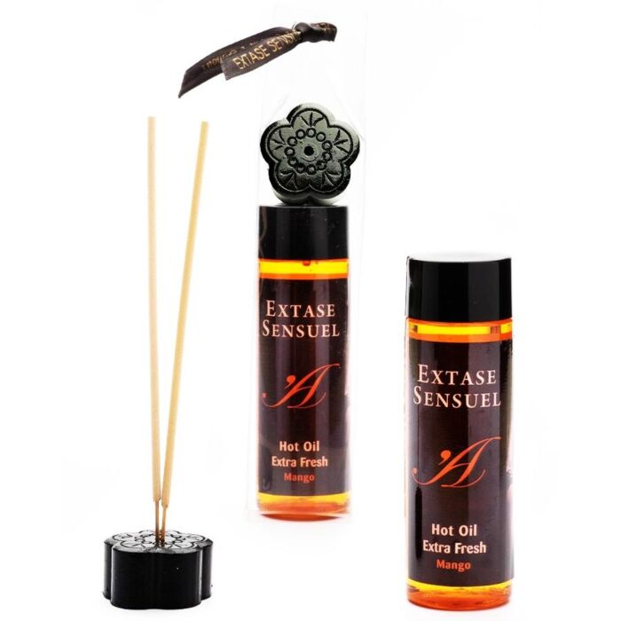Olejek stymulujący EXTASE SENSUAL Mango 100 ml z działaniem ciepło-zimno