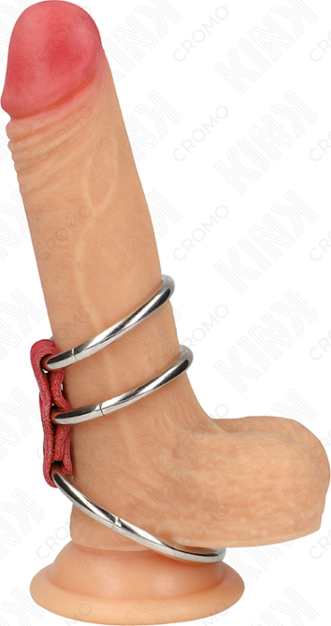 Anillo Pene KINK RING POWER Metal Czerwony Anillo Pene KINK RING POWER Metal Czerwony