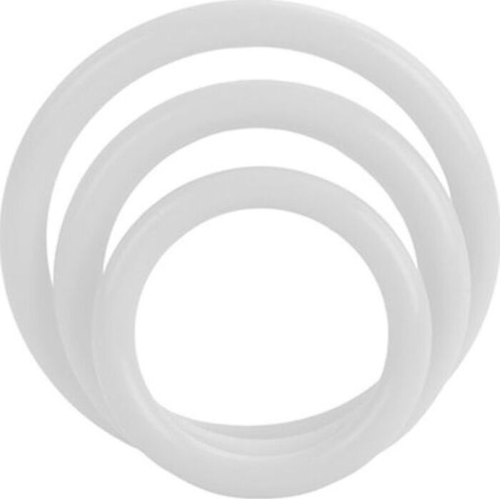 Anillos bez wibracji CALEXOTICS - zestaw trzech fluorescencyjnych