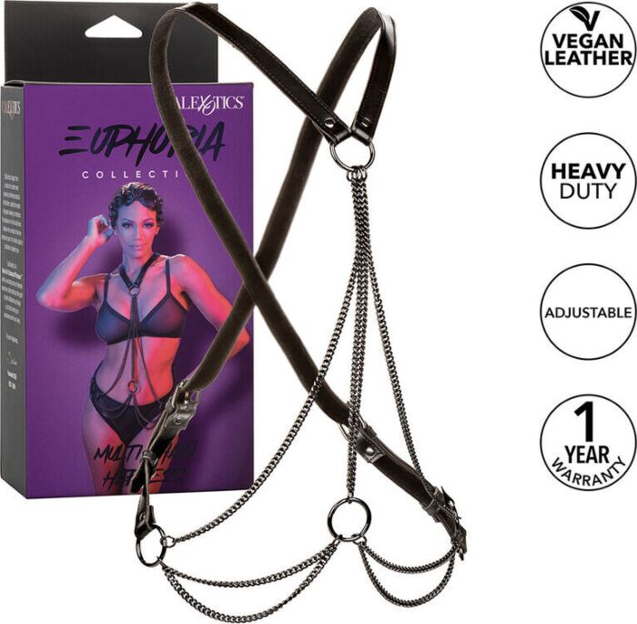 Arnés BDSM CalExotics Euphoria z Metalowymi Łańcuchami