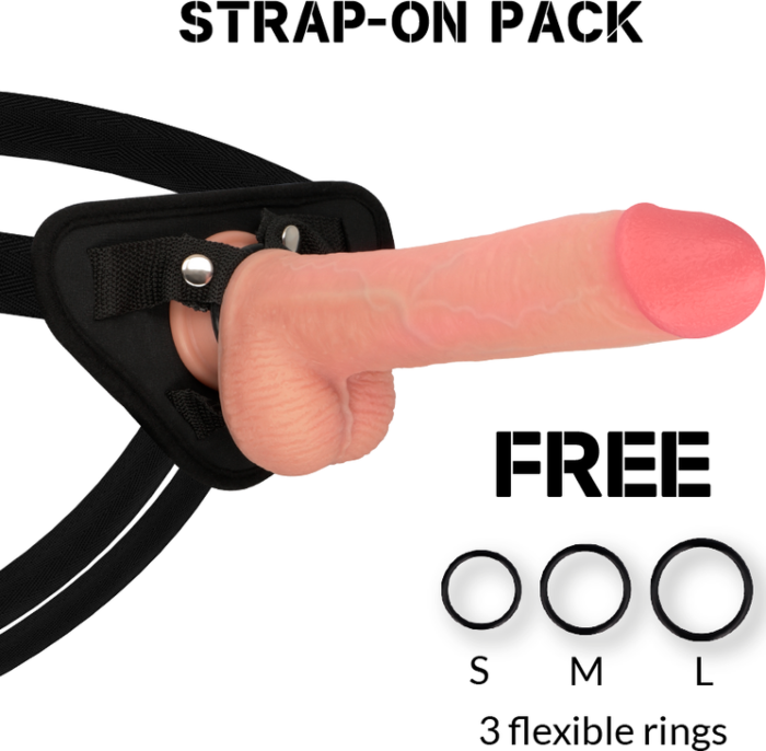 Dildo z uprzężą ROCK ARMY KingCobra 24 cm Dildo z uprzężą ROCK ARMY KingCobra 24 cm