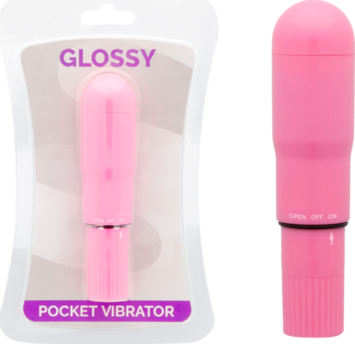 Wibrator GLOSSY POCKET - intensywne wibracje w podróży