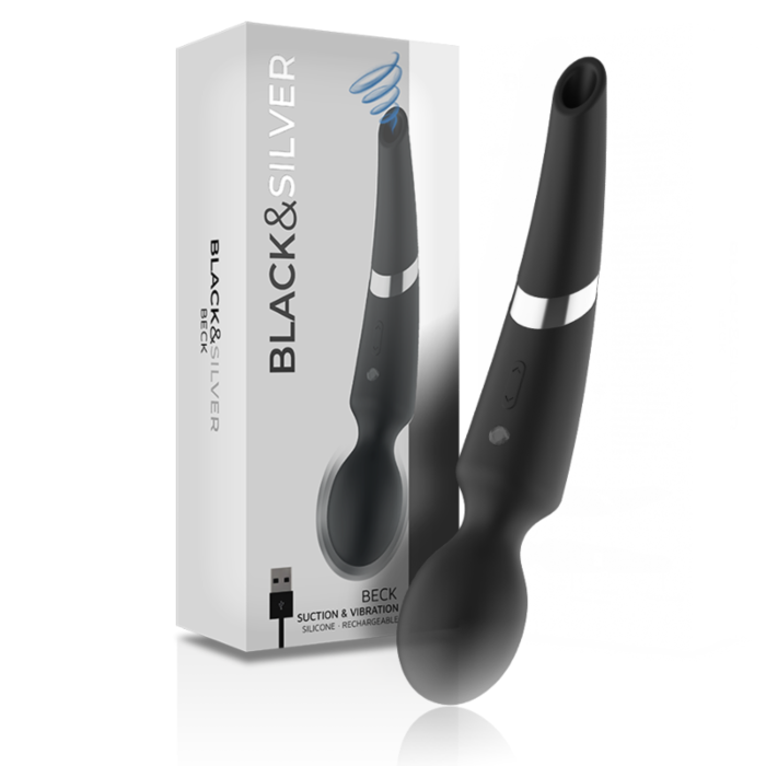 Wibrator BLACK&SILVER Beck z 10 trybami stymulacji Wibrator BLACK&SILVER Beck z 10 trybami stymulacji