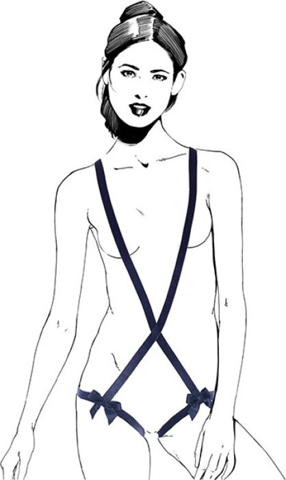 Body straps Happy Lola — elastyczne body z paskami