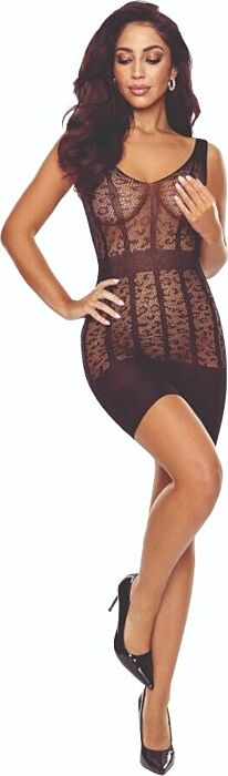 Bodystocking PASSION - BS113 Elegancki Czarny