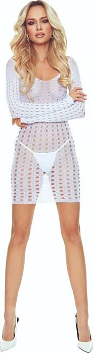 Bodystocking PASSION BS110 Biały – Elegancja i Zmysłowość