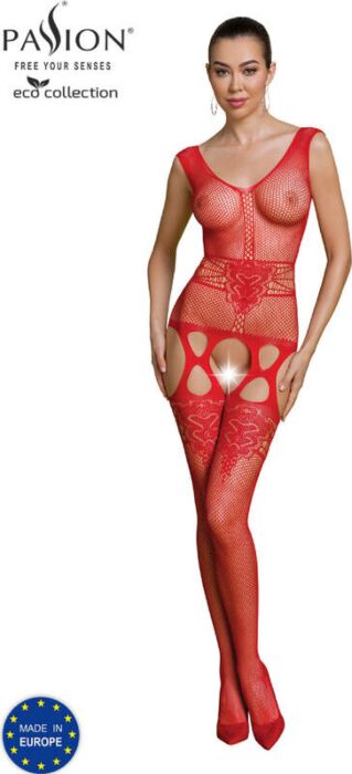 Bodystocking Passion ECO BS014 Czerwony Ekologia Bodystocking Passion ECO BS014 Czerwony Ekologia