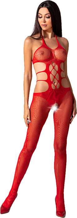 Bodystocking Passion Woman BS084 Czerwony