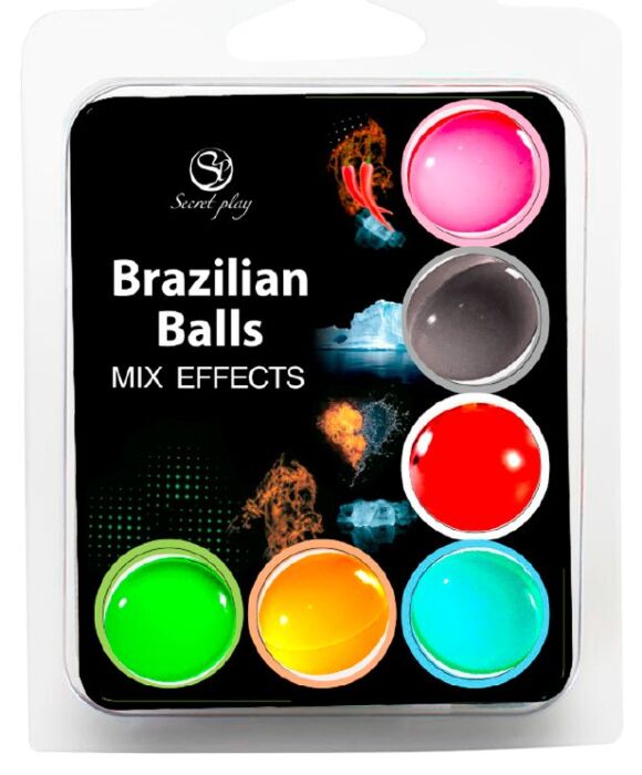 Kulki Brazilian Balls SECRETPLAY ZESTAW 6 z efektami